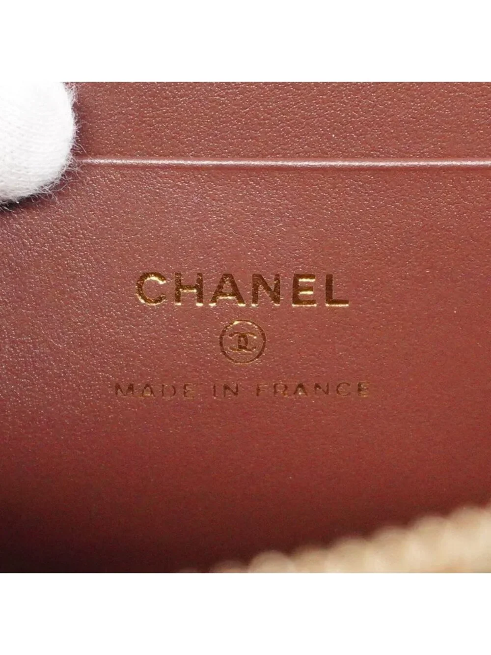 Chanel Shoulder Bag Quilted Caviar Leather Black Champagne Gold